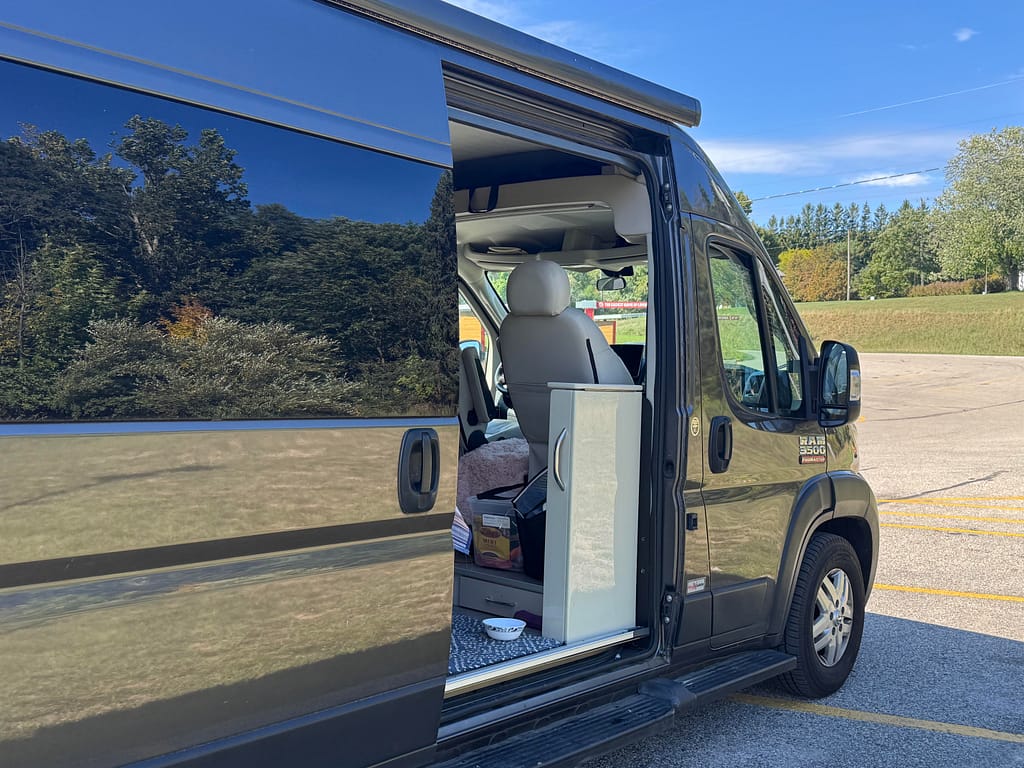 traveling by van around Michigan to look for Abdul signs